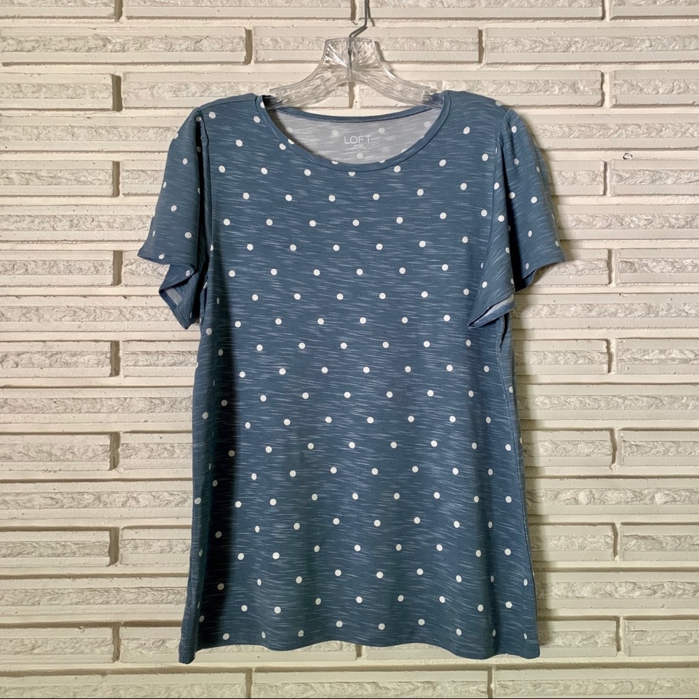 Ann Taylor Loft polka dot top
